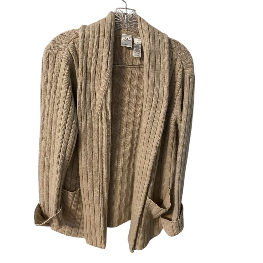 Vintage cardigan beige size medium Emma James a Liz Claiborne co.